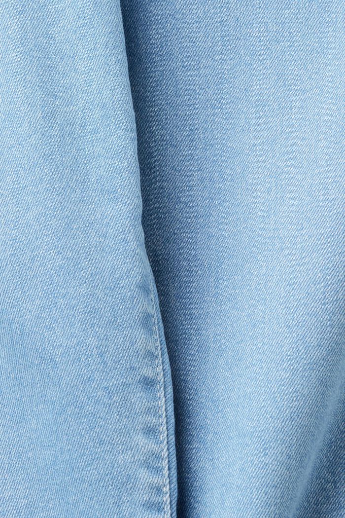 Slim fit-jeans med mellemhøj talje, BLUE LIGHT WASHED, detail image number 6