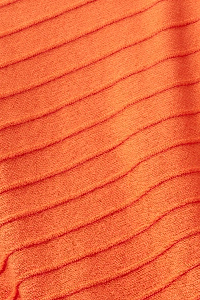 Stribet pullover, ORANGE RED, detail image number 5