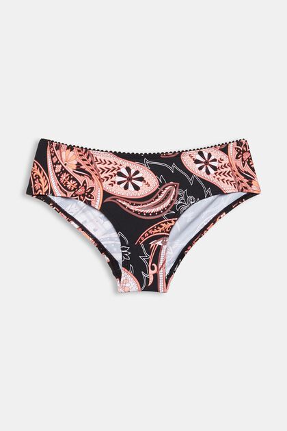 Genanvendte materialer: bikini-shorts med paisleyprint