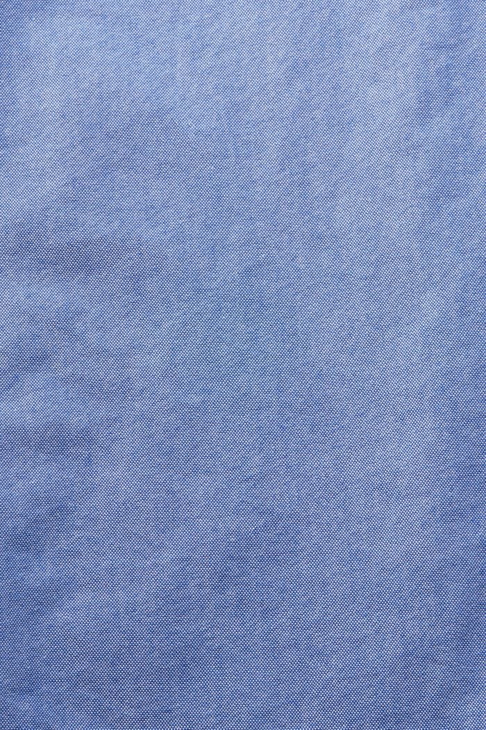 Button down-skjorte i bomuldspoplin, BRIGHT BLUE, detail image number 4