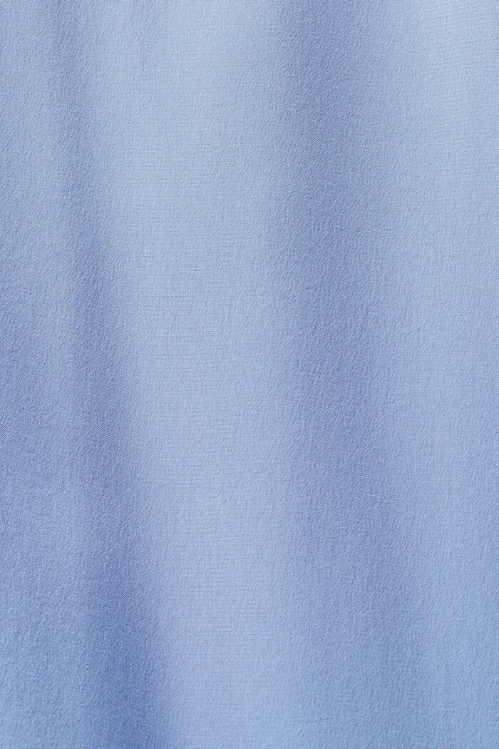 Midi-skjortekjole i silke, BLUE LAVENDER, detail image number 6