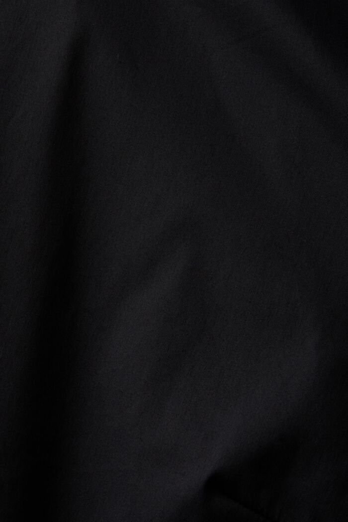 Skjortebluse i poplin, BLACK, detail image number 4