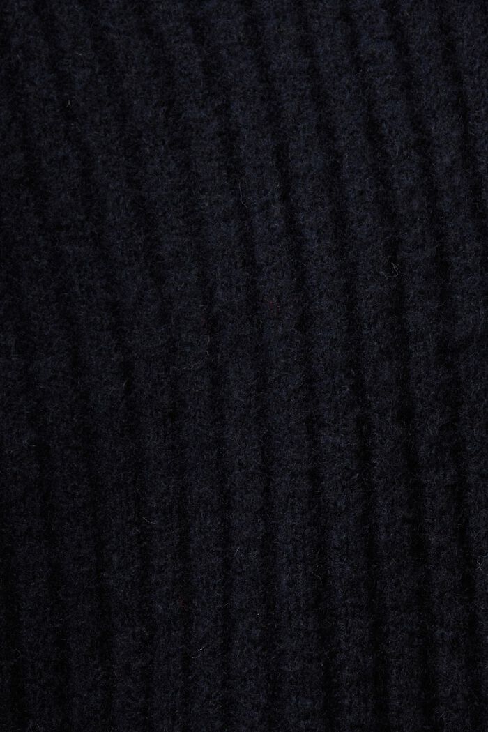 Minikjole i ribstrik, BLACK, detail image number 5