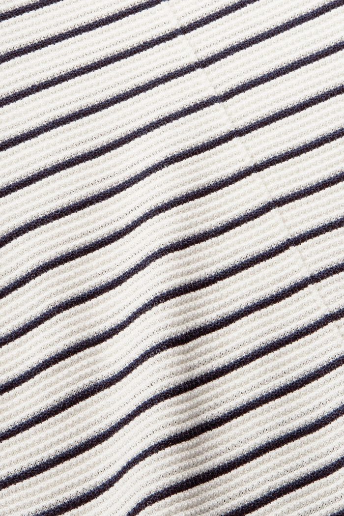 Tekstureret pullover, rund hals, økologisk bomuld, NEW OFF WHITE, detail image number 1