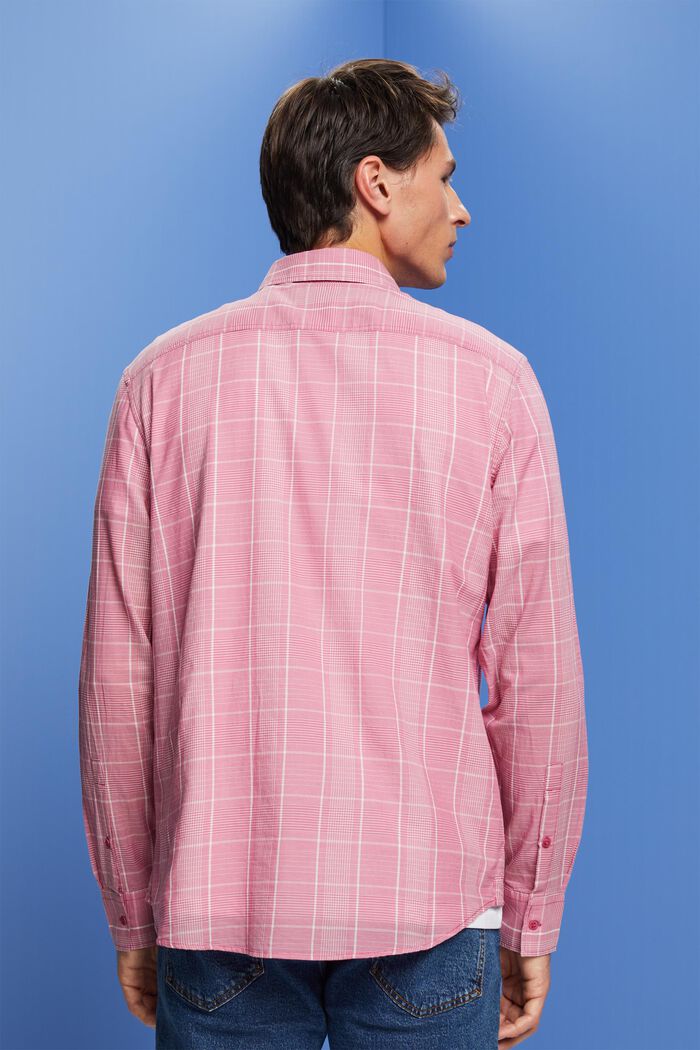 Let, ternet skjorte, 100 % bomuld, DARK PINK, detail image number 3