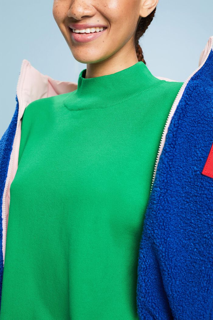 Sweater med høj hals, GREEN, detail image number 1