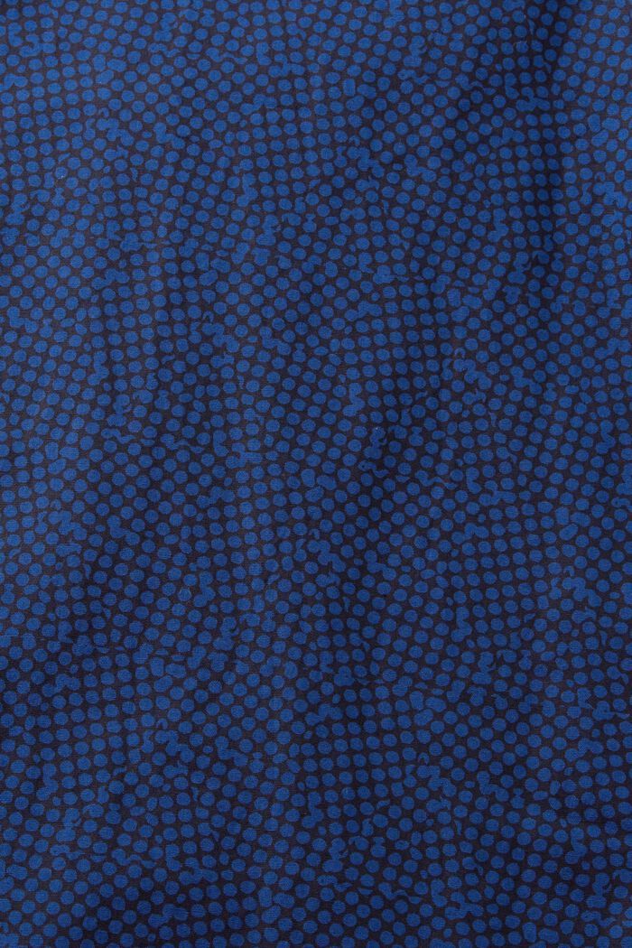 Mønstret skjorte, 100 % bomuld, NAVY, detail image number 4