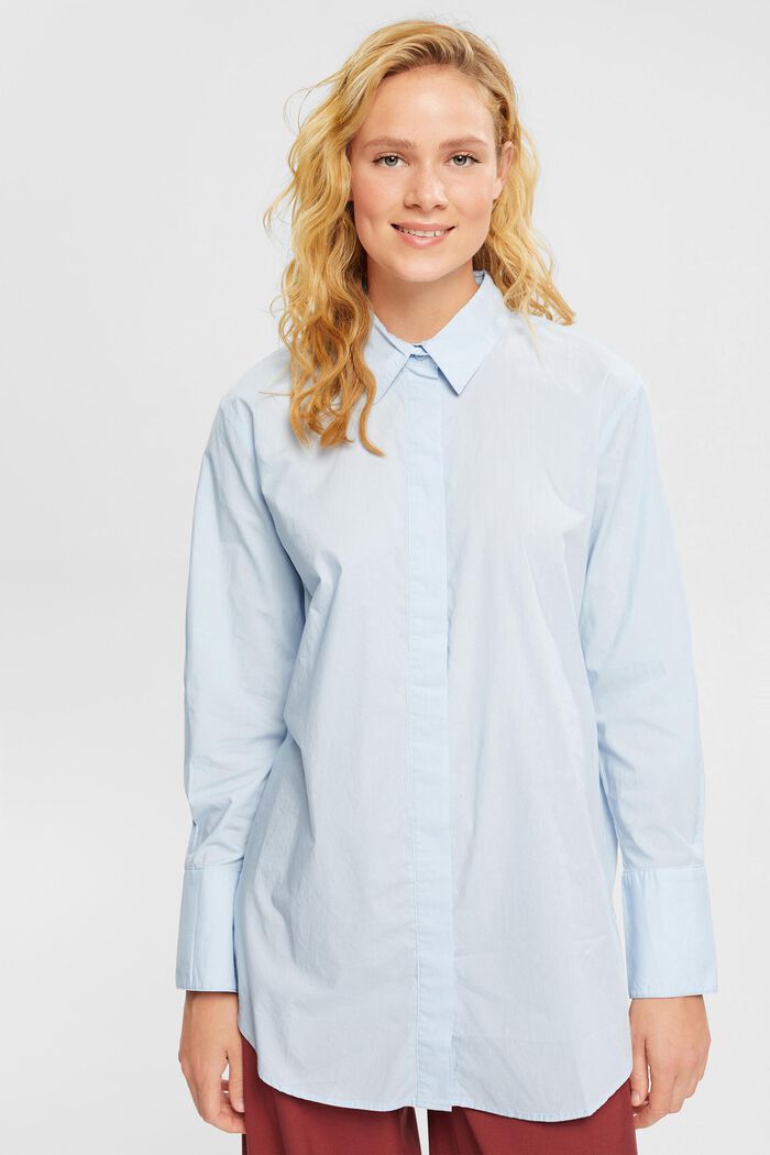 Oversized skjortebluse, LIGHT BLUE, detail image number 5