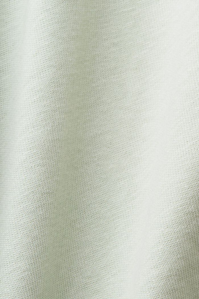 Poloshirt i jersey, bomuldsmiks, PASTEL GREEN, detail image number 4