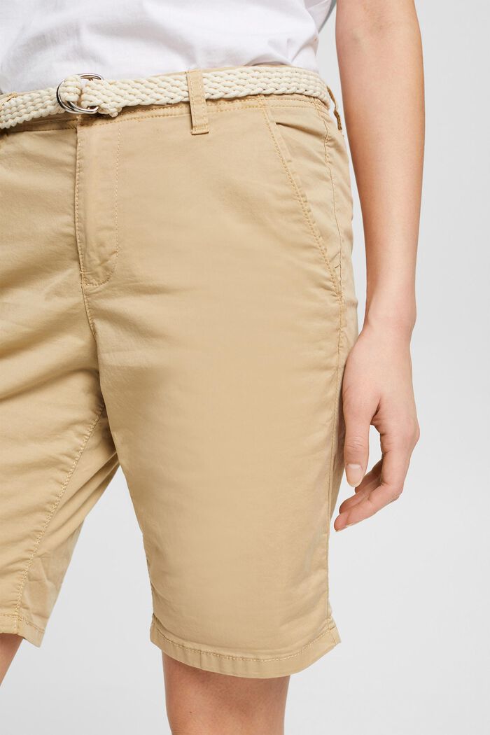 Shorts med vævet bælte, SAND, detail image number 0