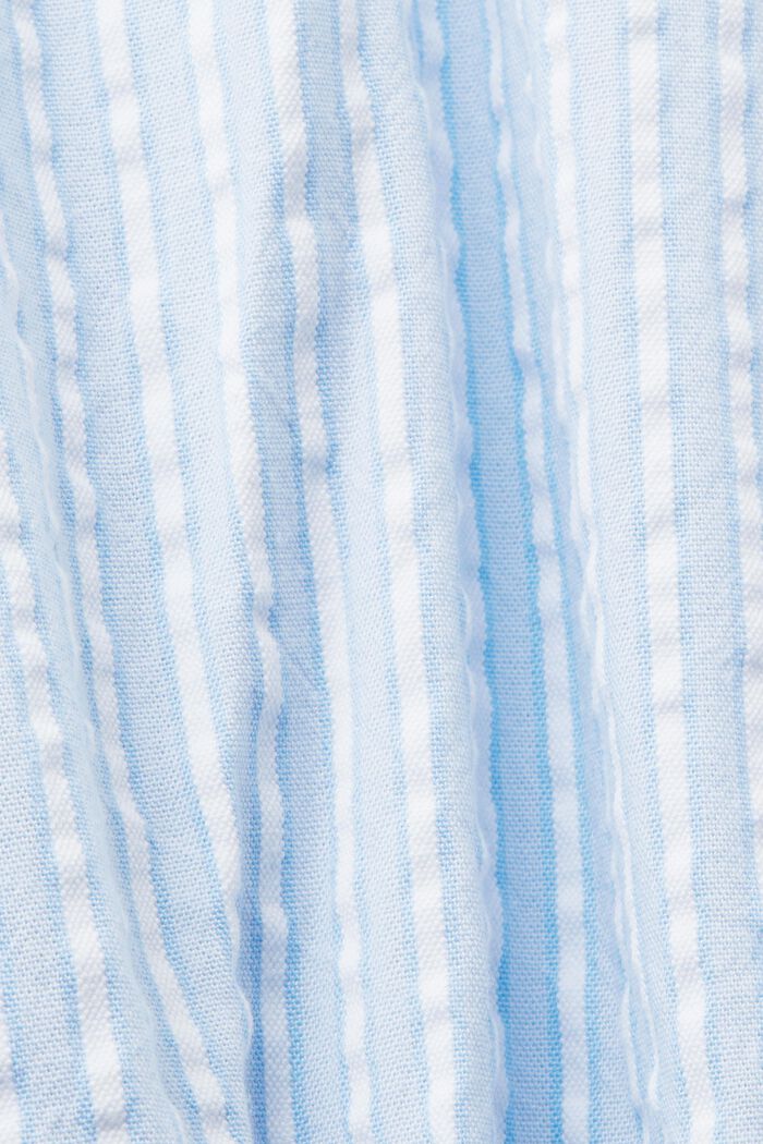 Midi-skjortekjole med bindebælte, bomuldsmiks, LIGHT BLUE, detail image number 5