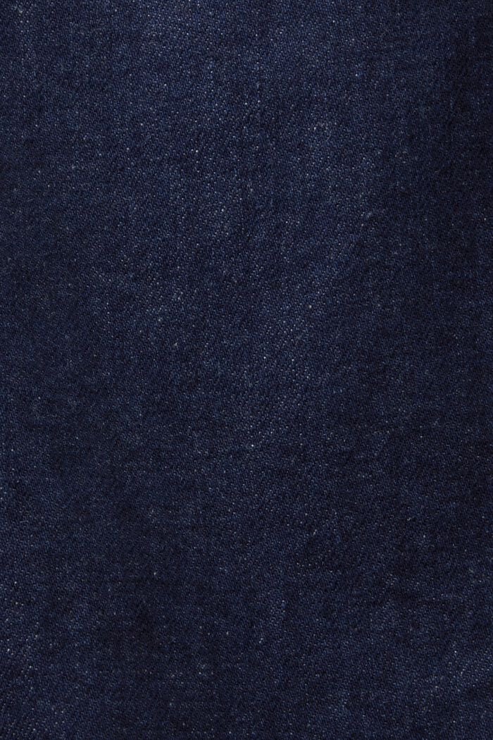Retro-jeans med høj talje og vide ben, BLUE RINSE, detail image number 6