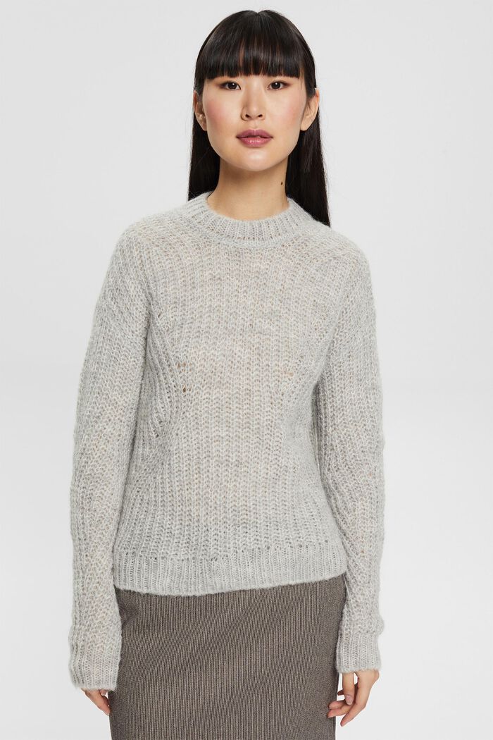 Med alpaka: striksweater