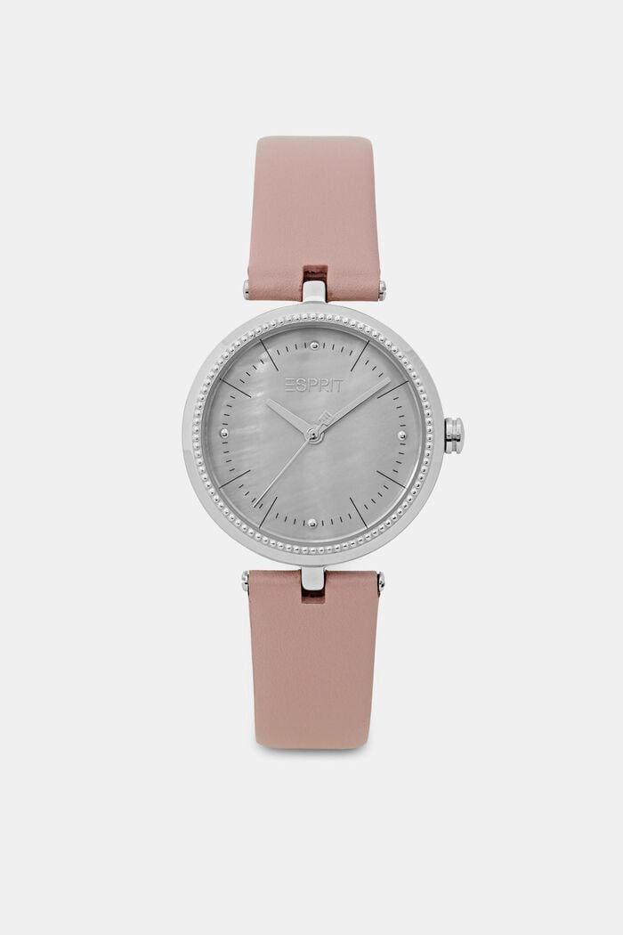 Watch with Leather, PINK, detail image number 2