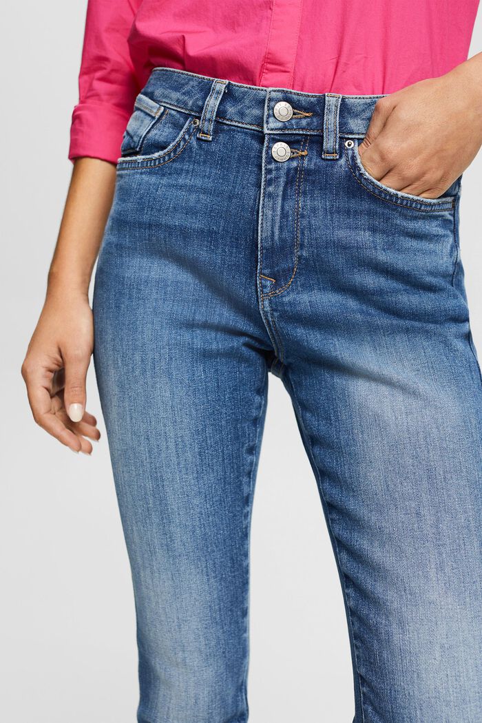 Jeans med to knapper, økologisk bomuld, BLUE MEDIUM WASHED, detail image number 2