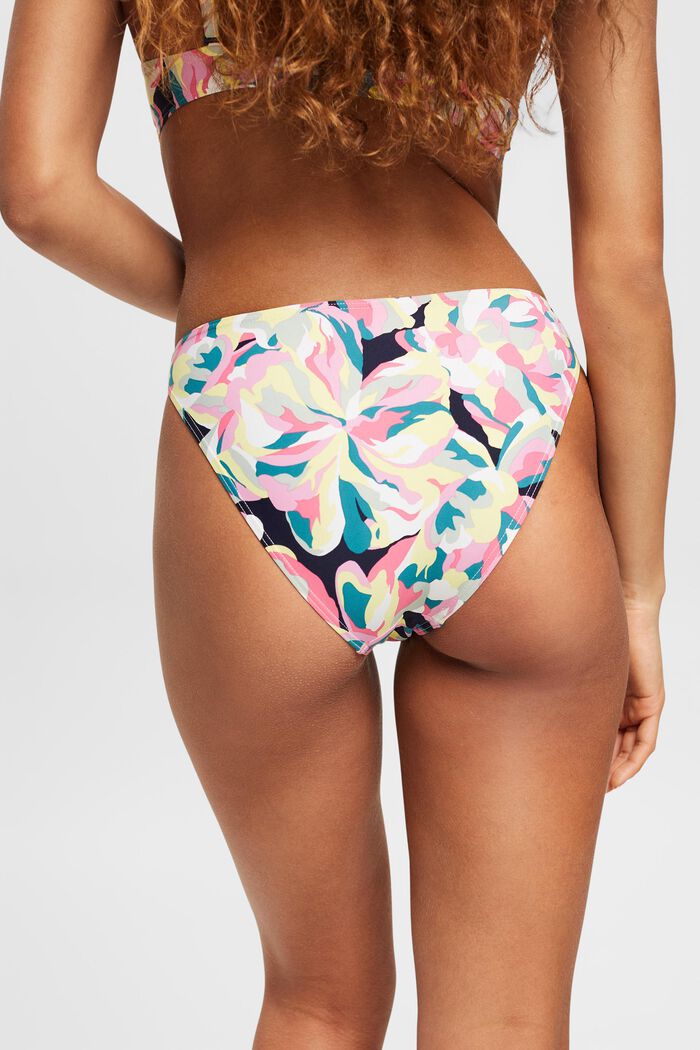 Carilo beach-bikinitrusser med blomsterprint, NAVY, detail image number 3