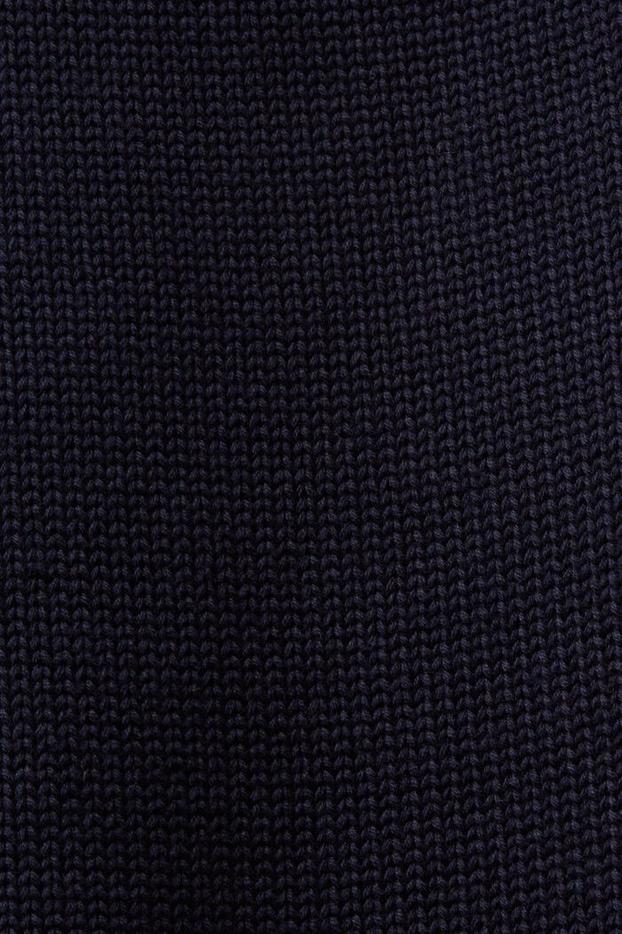 Rullekravesweater i bomuld, NAVY, detail image number 5