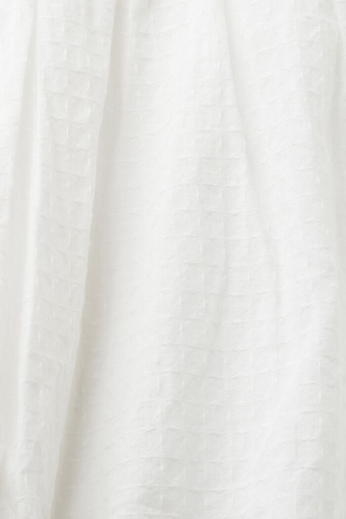Oversized bluse, 100 % bomuld, WHITE, detail image number 6