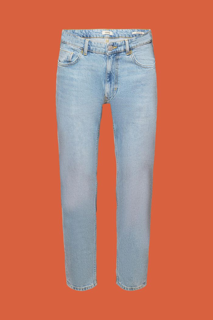 Jeans i en afslappet slim fit-pasform, BLUE LIGHT WASHED, detail image number 8