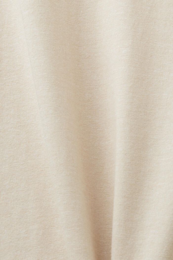 Genanvendte materialer: meleret T-shirt, LIGHT TAUPE, detail image number 4