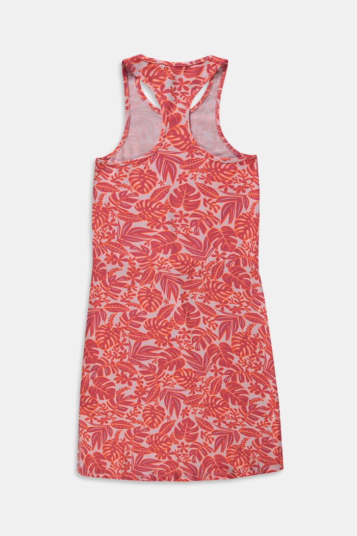 Kjole med tropisk mønster, ORANGE RED, detail image number 1