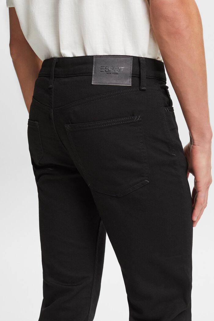 Lige jeans med mellemhøj talje, BLACK RINSE, detail image number 3