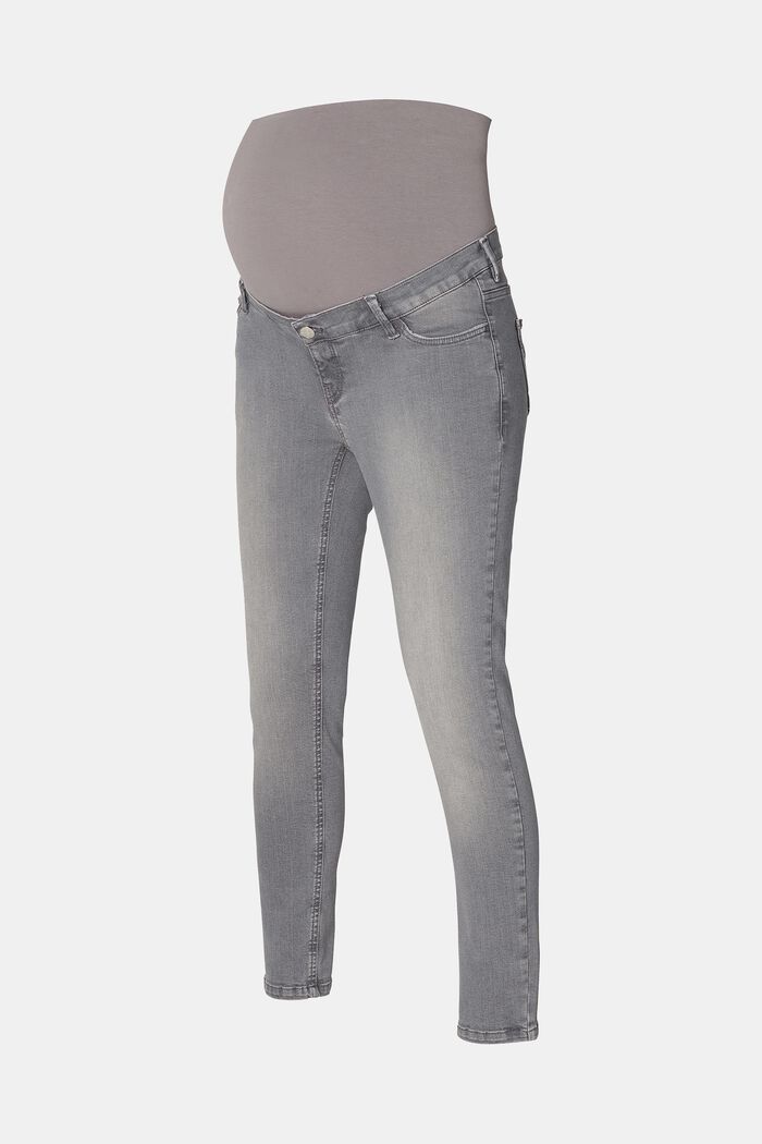MATERNITY skinny jeans med høj støttelinning, GREY DENIM, detail image number 5