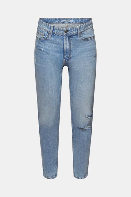 Regular tapered jeans med mellemhøj talje
