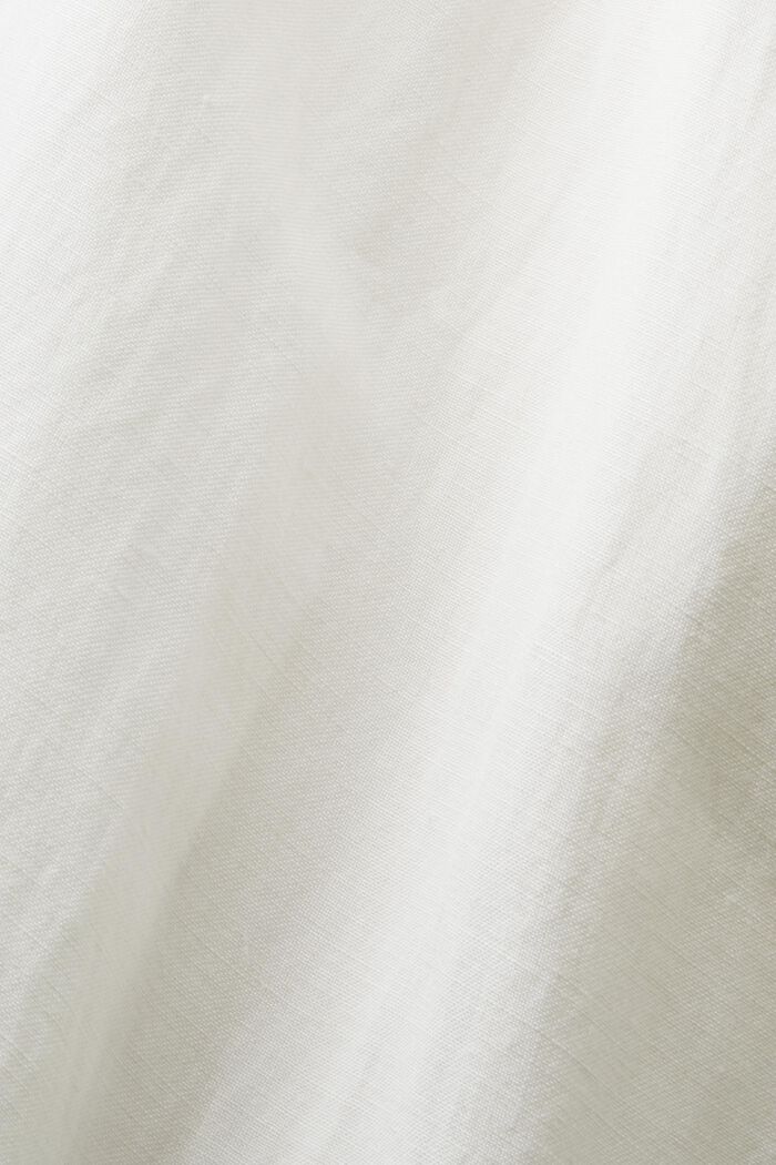 Midikjole med pufærmer og bælte, OFF WHITE, detail image number 5