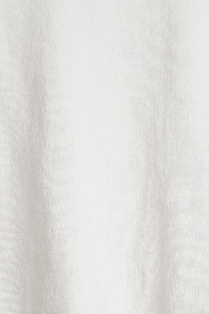 Striksweater af bomuld, OFF WHITE, detail image number 1