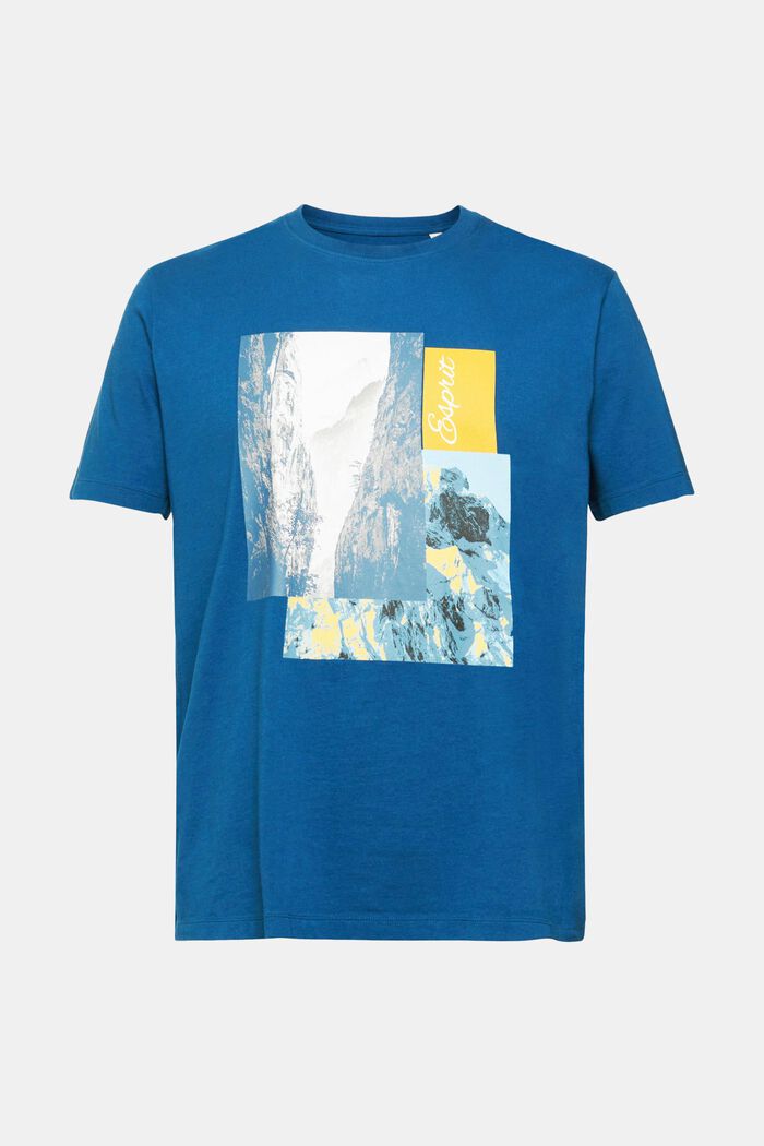 T-shirt med print, PETROL BLUE, detail image number 6
