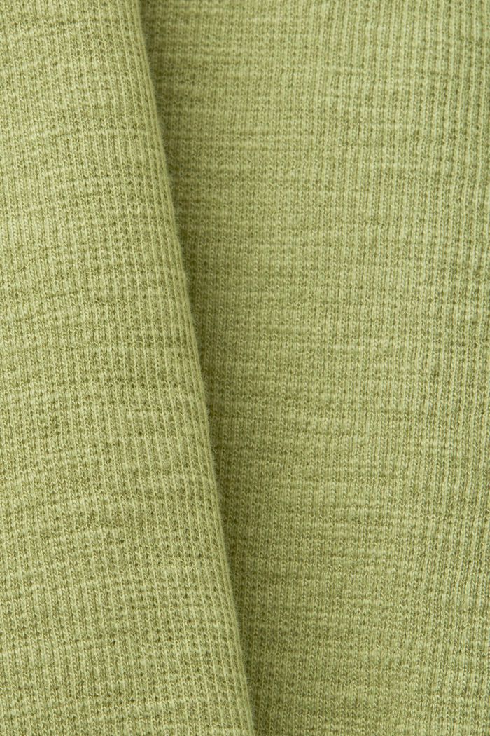 T-shirt med hulmønstrede ærmer, PISTACHIO GREEN, detail image number 5