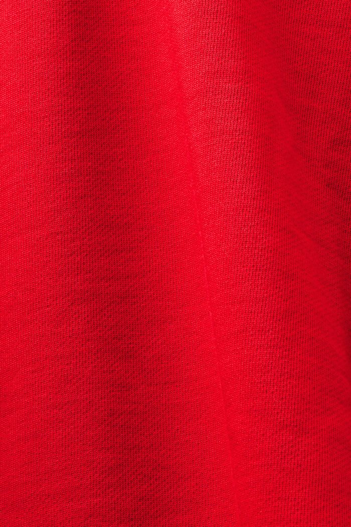 Unisex oversized hættetrøje med print, DARK RED, detail image number 7