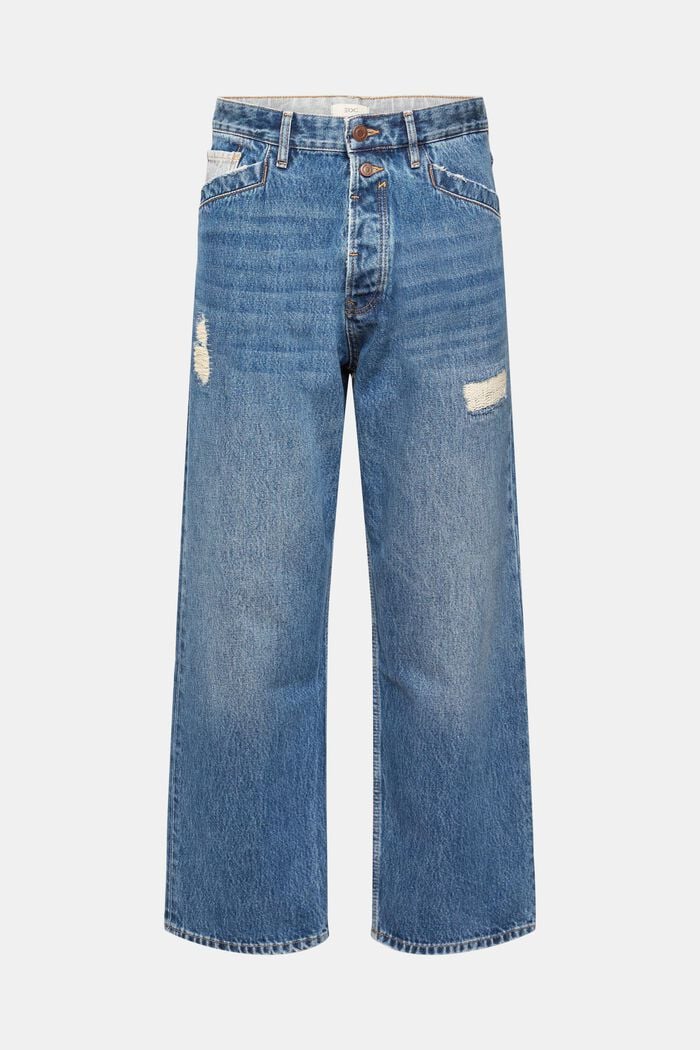 Løstsiddende jeans, BLUE DARK WASHED, detail image number 7