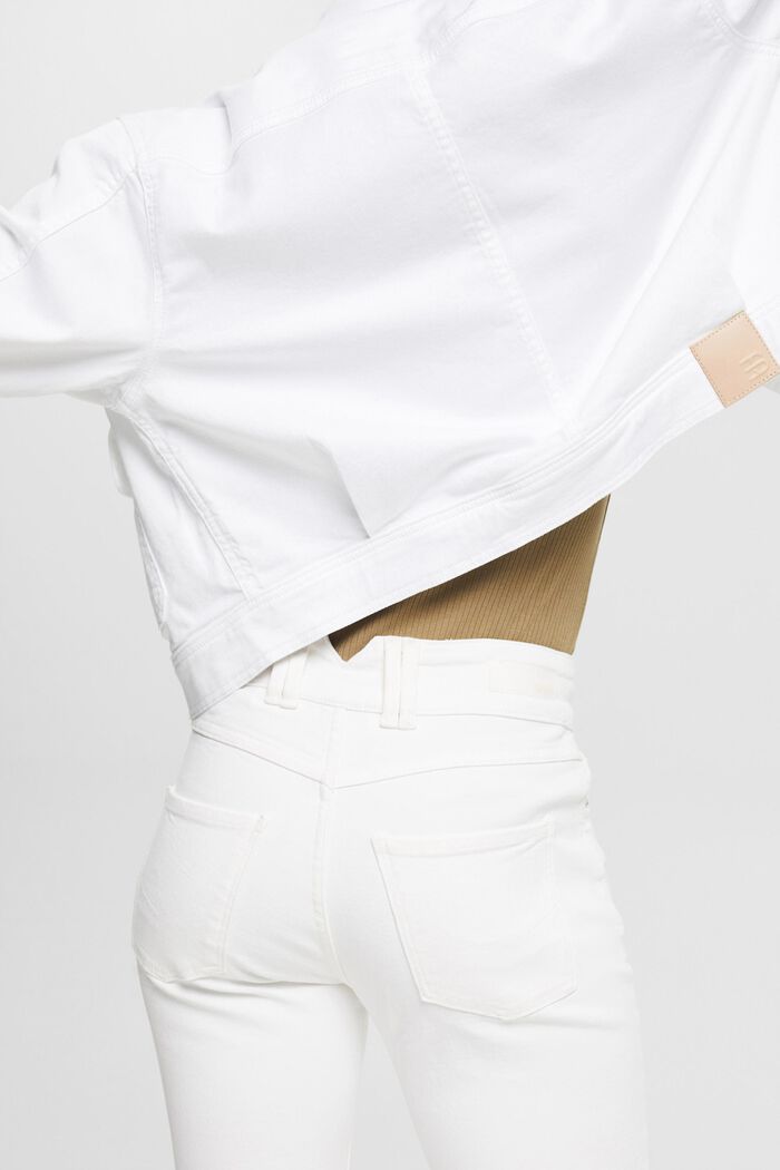 High rise-jeans med stretch, OFF WHITE, detail image number 5