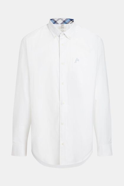 Oxfordskjorte i regular fit, WHITE, overview