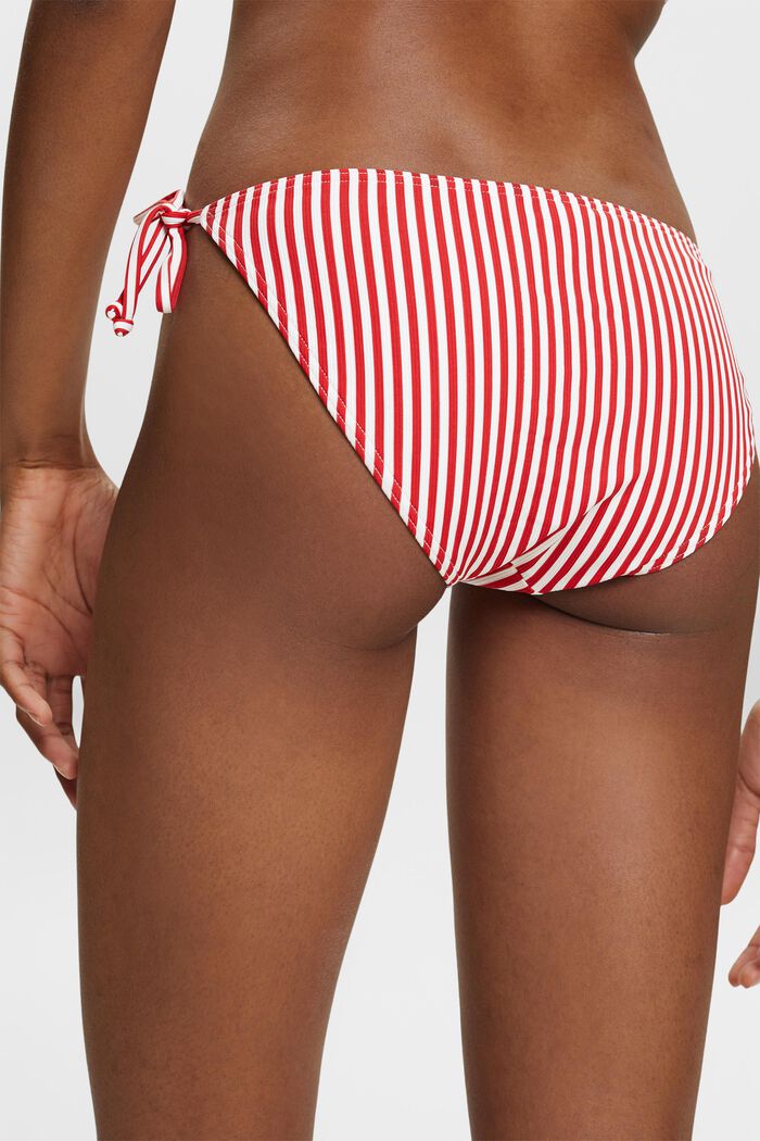 Bikinitrusser med bindebånd i siden, DARK RED, detail image number 1