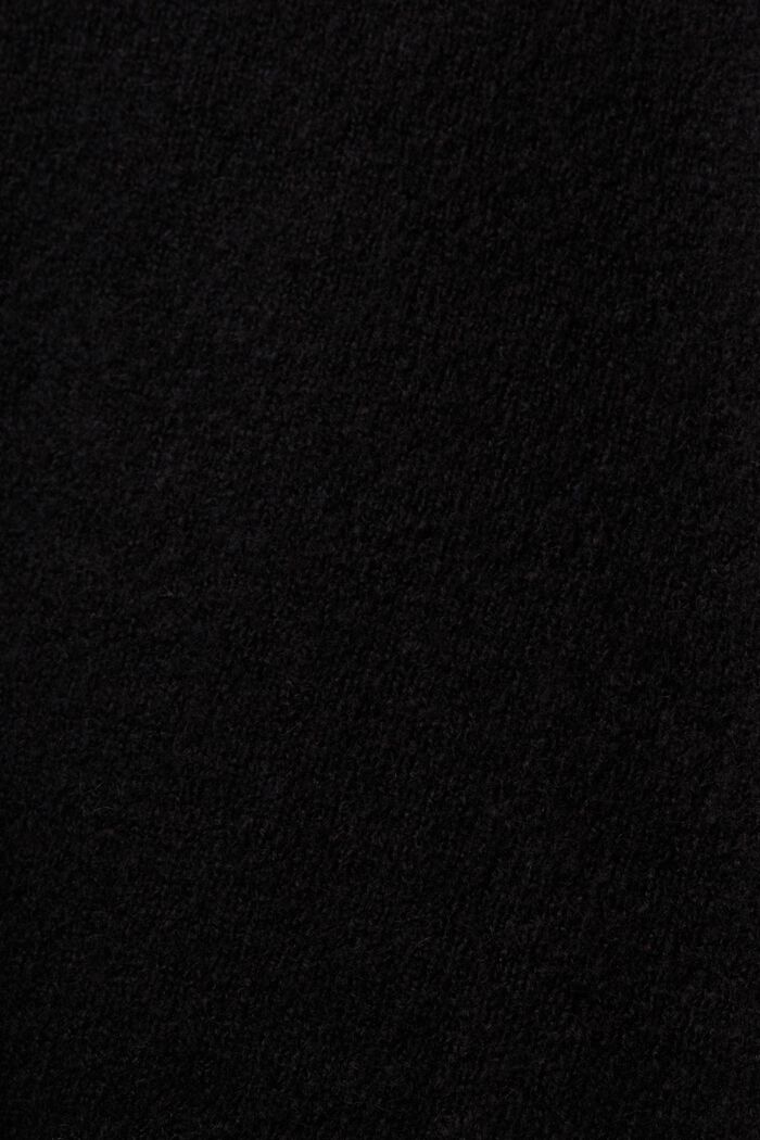 Sweater i uldmiks med V-hals, BLACK, detail image number 5
