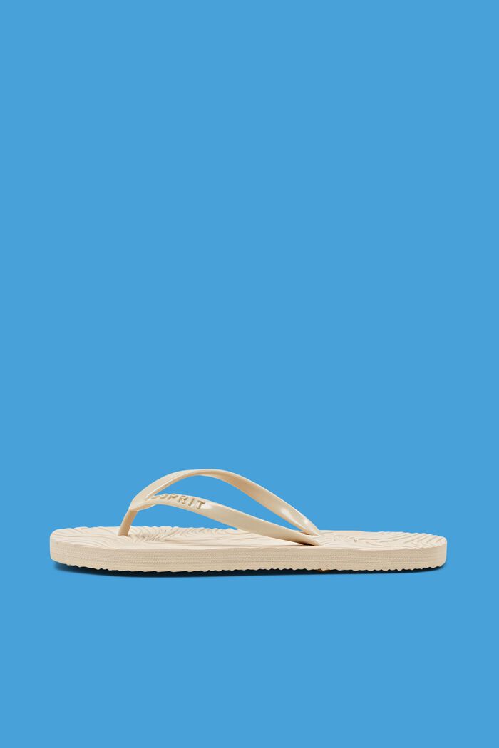 Trendy flip flop-sandaler, BEIGE, detail image number 0