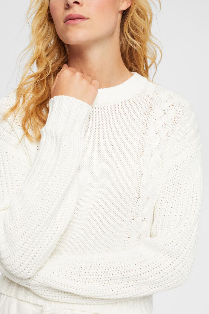 Stribet sweater, OFF WHITE, detail image number 0