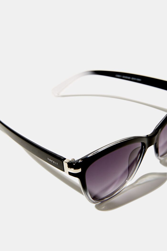 Solbriller med metaldetaljer, BLACK, detail image number 1