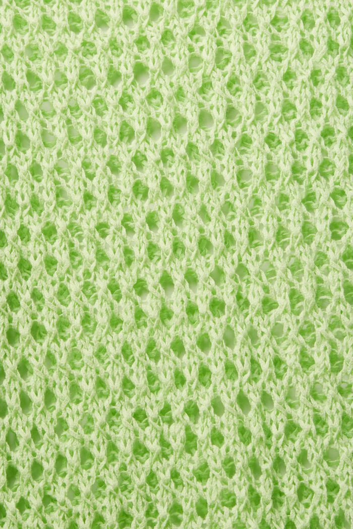 Pullover i åben mesh-strik, CITRUS GREEN, detail image number 5