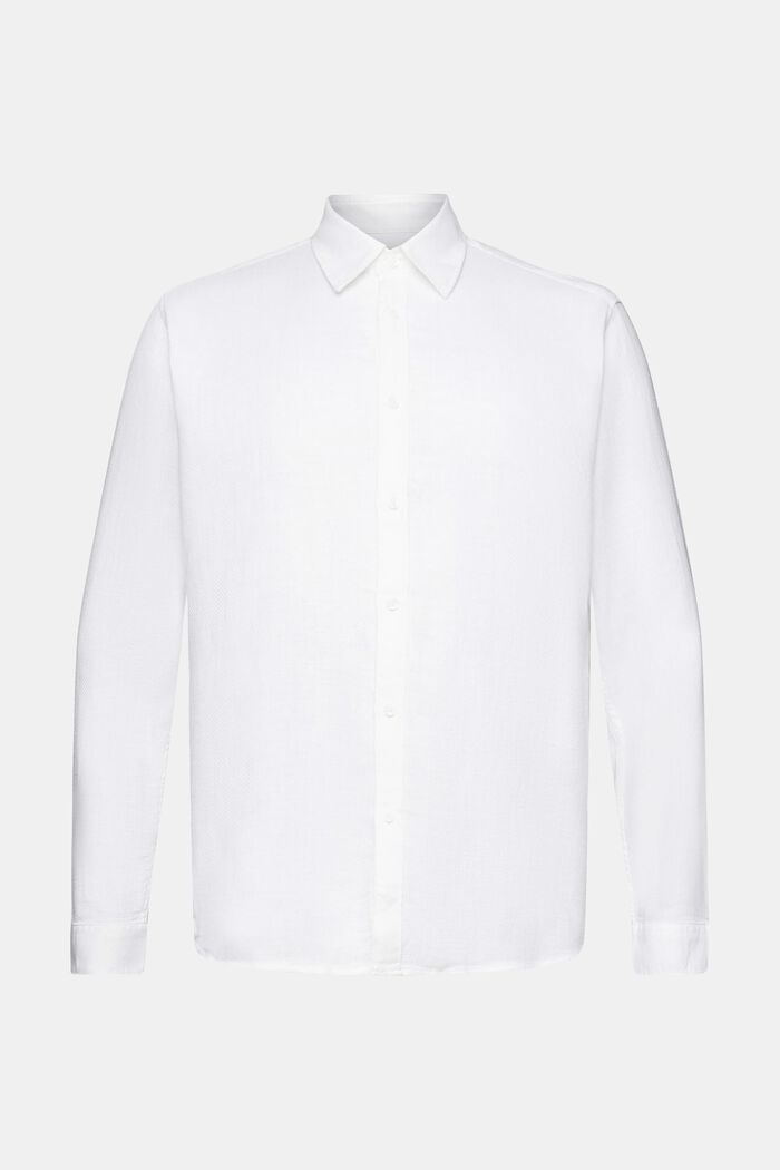 Dobby-skjorte, WHITE, detail image number 7