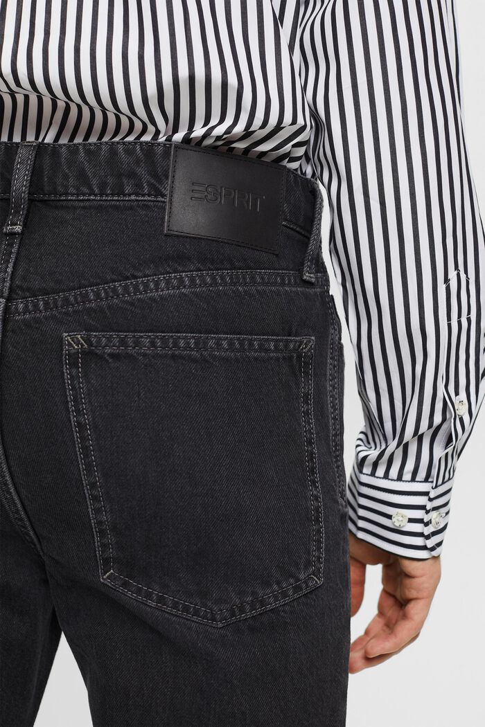 Bootcut-jeans med mellemhøj talje, BLACK DARK WASHED, detail image number 3