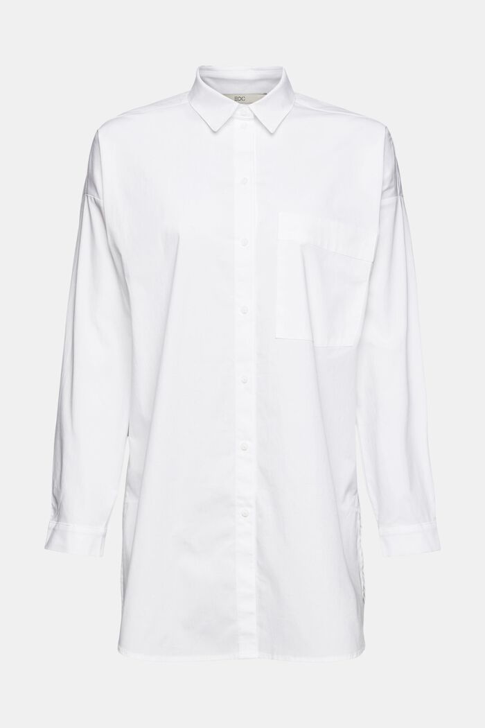Oversized skjortebluse, WHITE, detail image number 5
