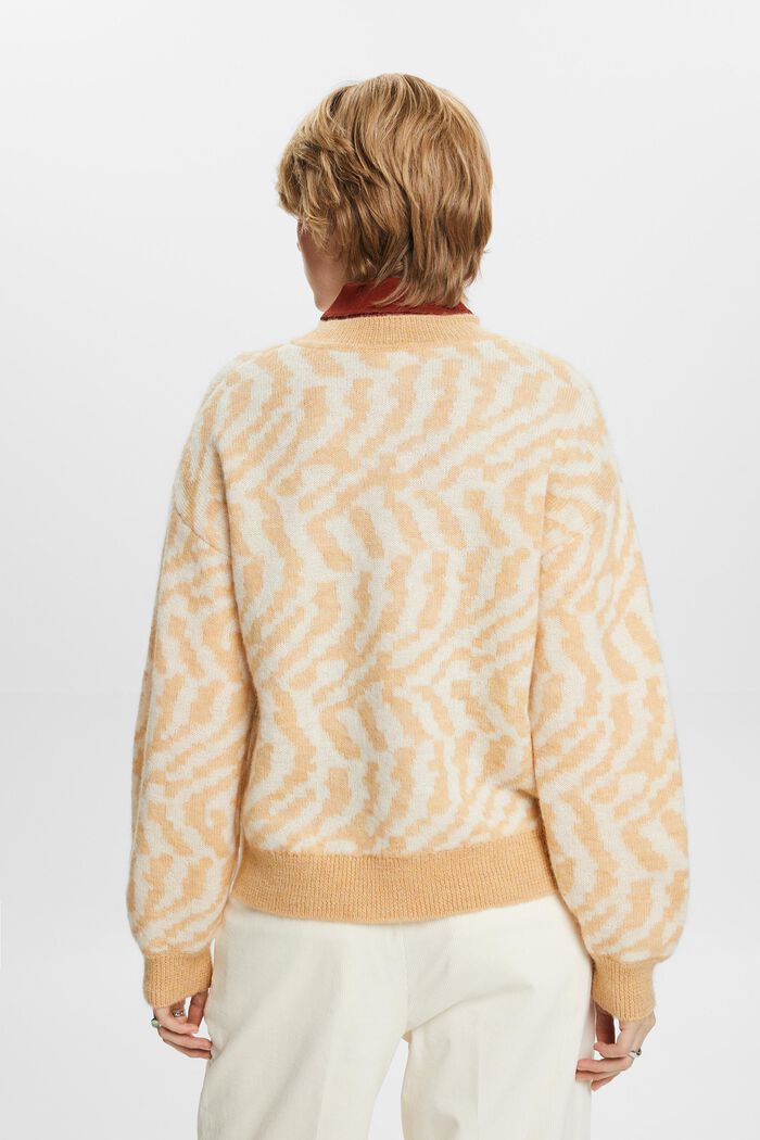 Sweater i uld-/mohairmiks, DUSTY NUDE, detail image number 5