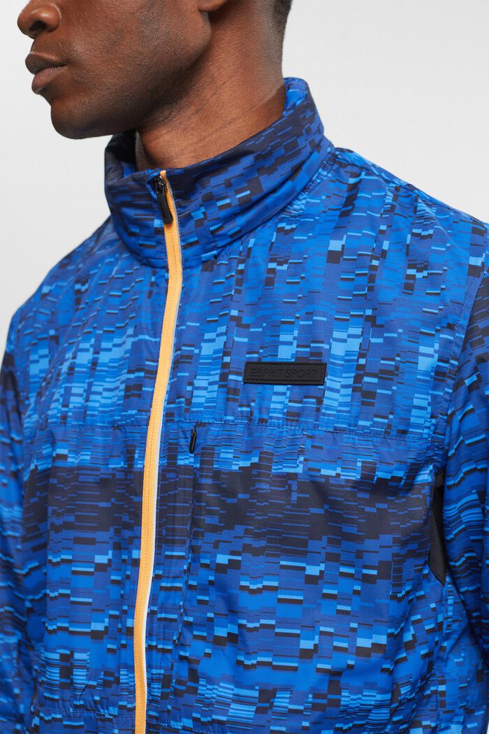 Vandafvisende jakke med hætte, BRIGHT BLUE, detail image number 2