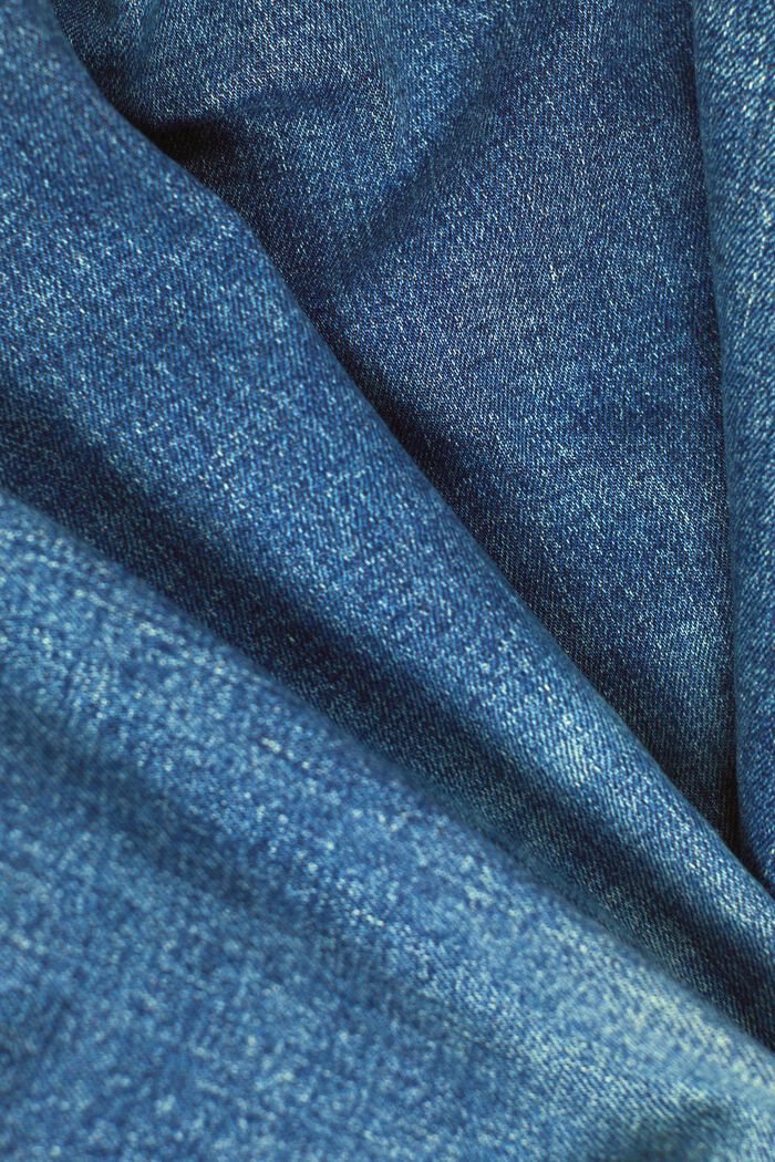 Retro slim-jeans med høj talje, BLUE MEDIUM WASHED, detail image number 5