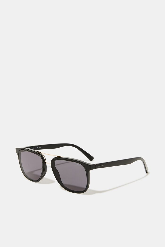 Solbriller med næsebro af metal, BLACK, detail image number 0