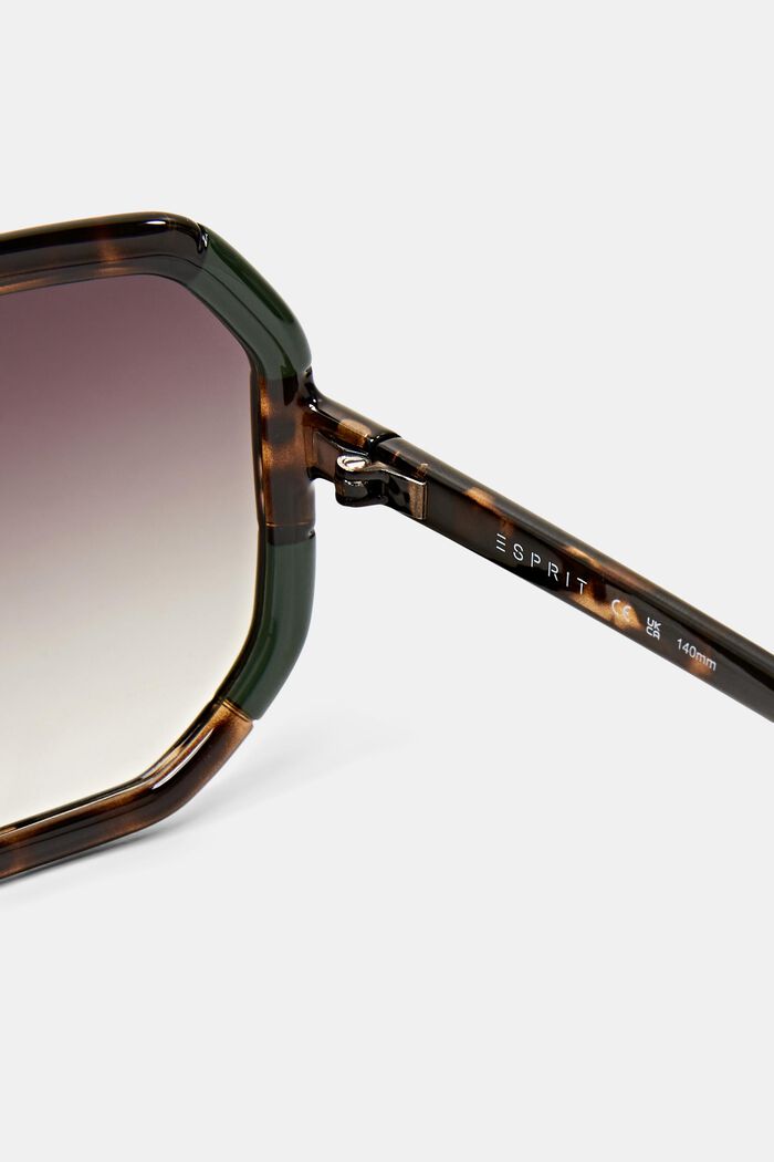 Solbriller med gennemsigtigt stel, HAVANNA, detail image number 3